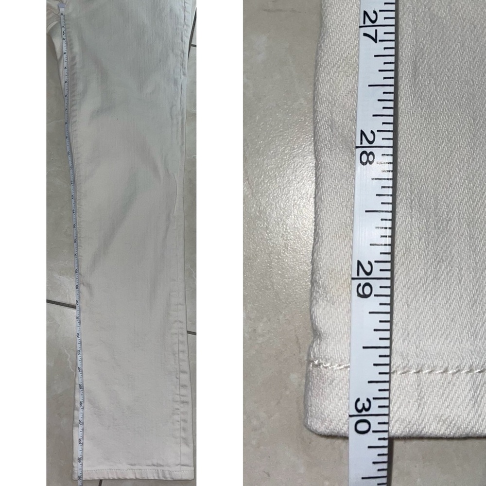 Off White Straight Leg Denim Jeans - Picture 5 of 10